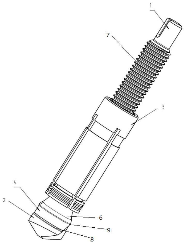 Self-drilling expansion anchor bolt
