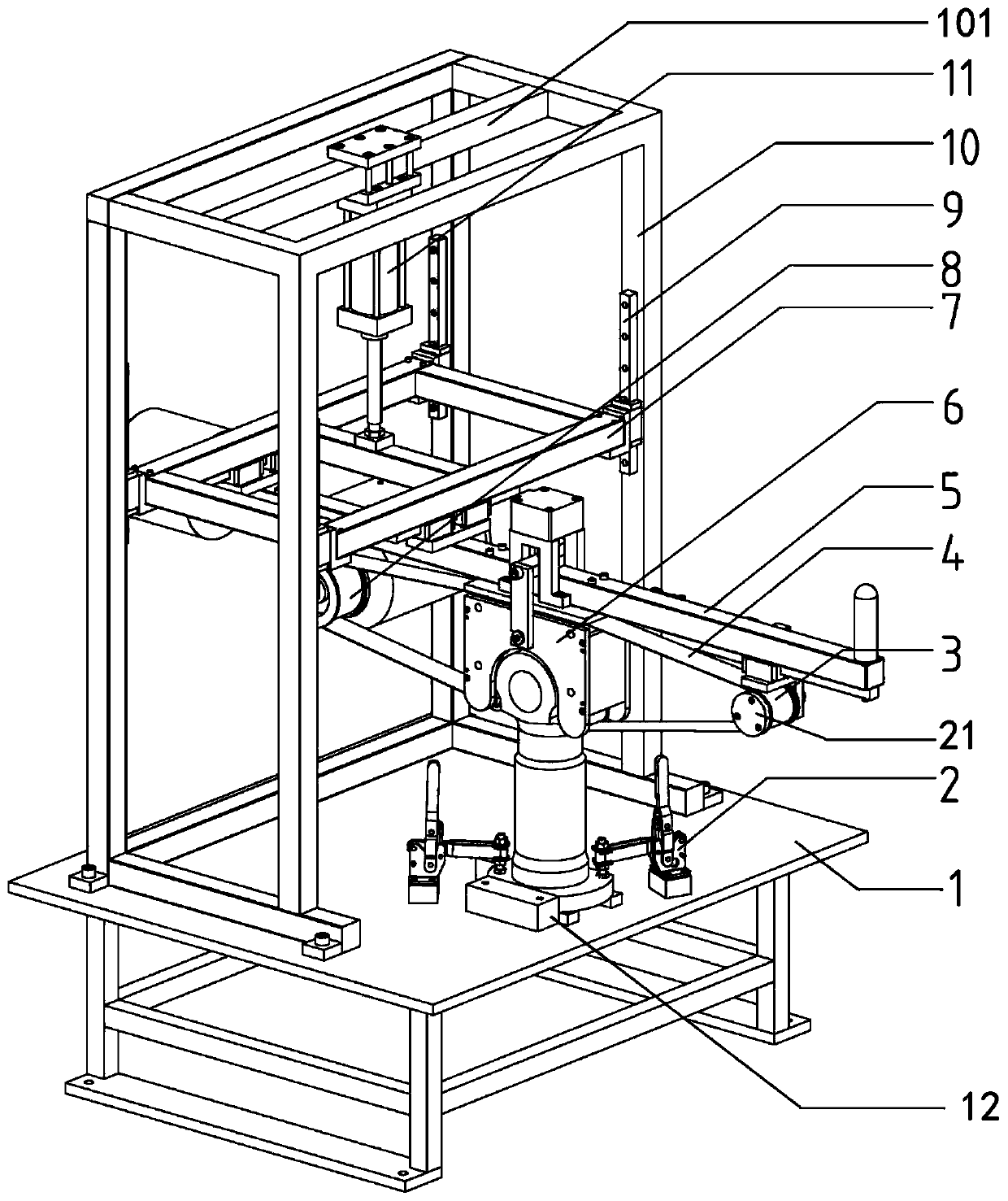 A device for polishing the circular arc surface of connecting rod