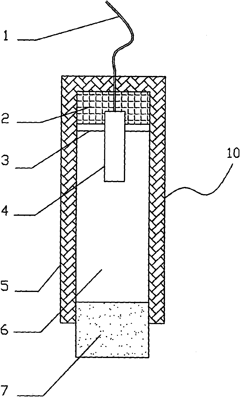 Electrochemically deposited manganese dioxide reference electrode of and preparation method thereof