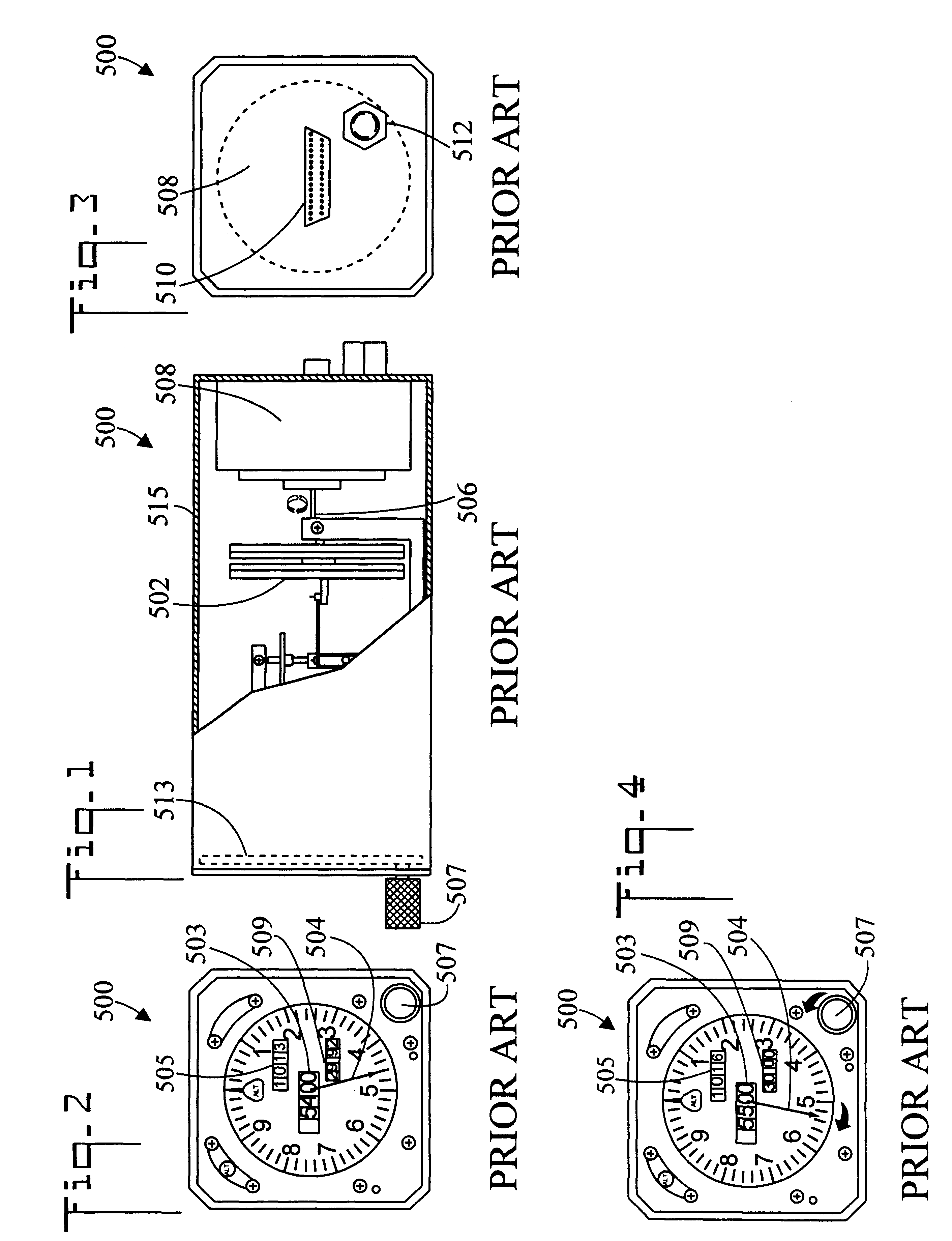 Altimeter having correctable digitizer and method of use