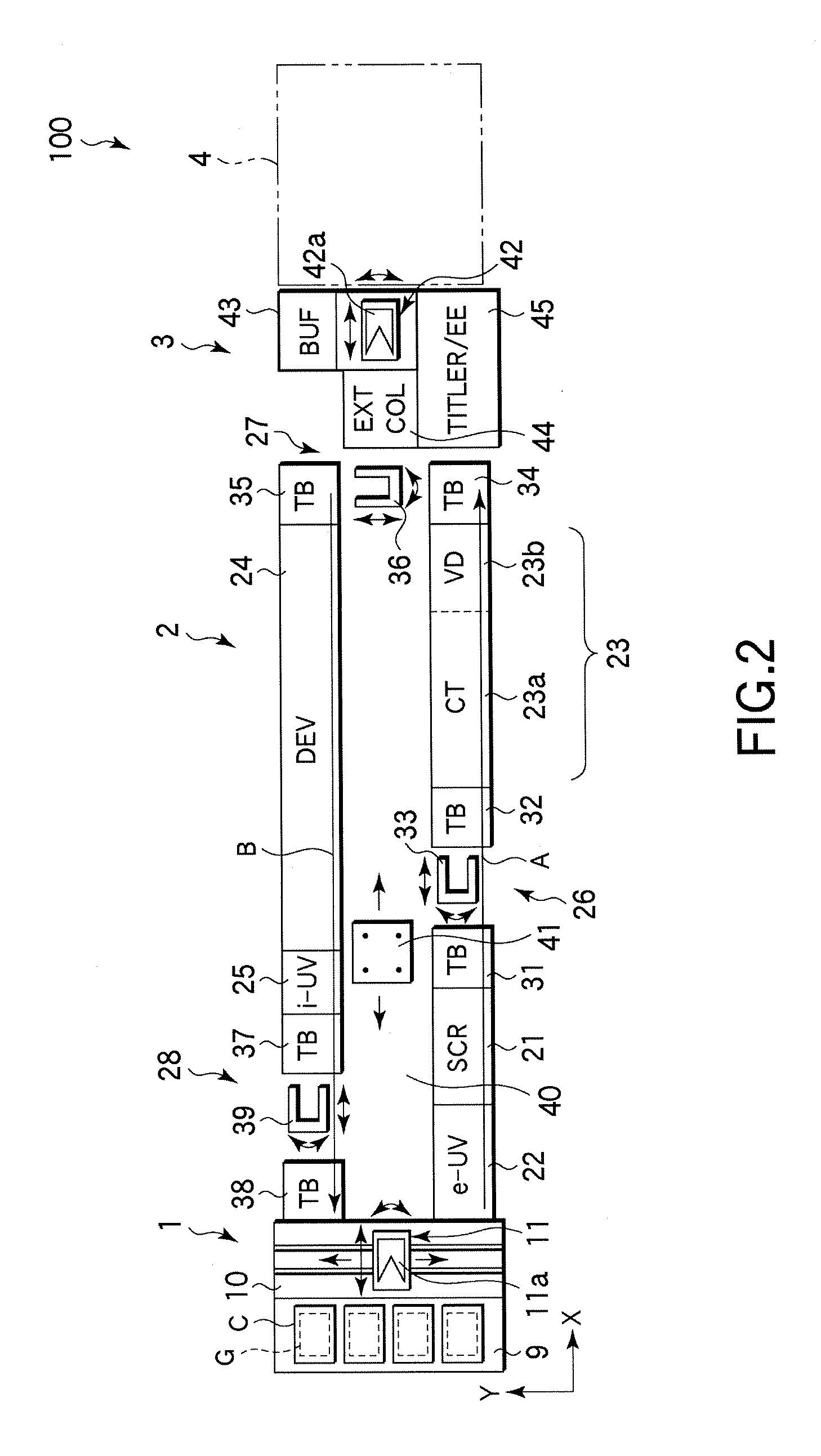 Stage apparatus and coating treatment device