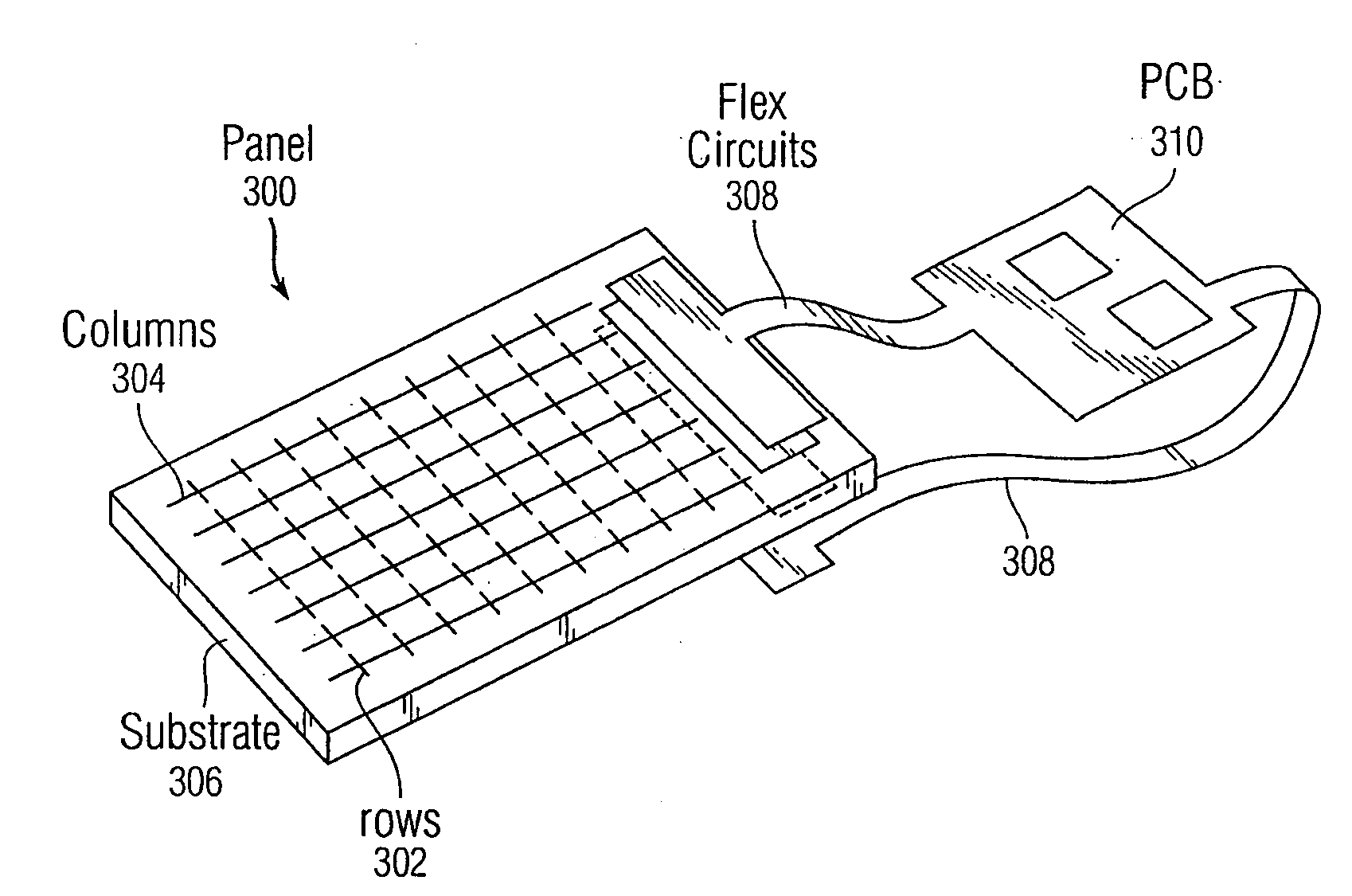 Double-sided touch sensitive panel and flex circuit bonding