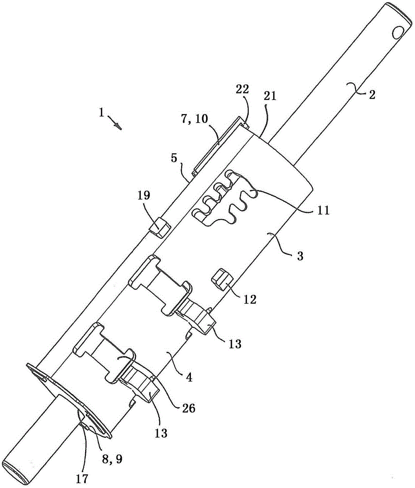 Switching device of motor vehicle transmission, its sleeve and method for manufacturing the sleeve