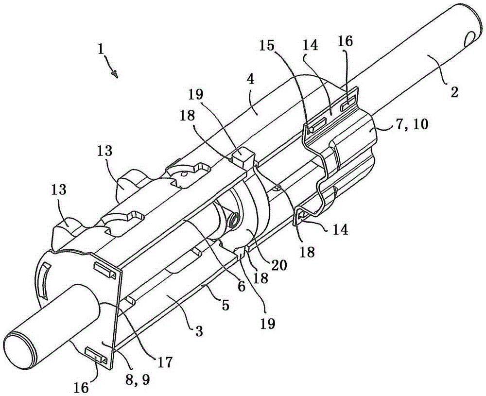 Switching device of motor vehicle transmission, its sleeve and method for manufacturing the sleeve