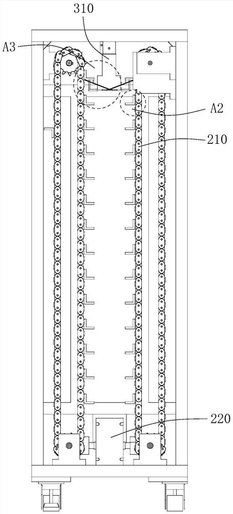 Drill needle feeding device and equipment