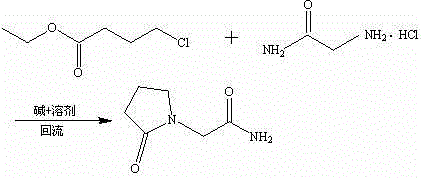 Novel piracetam synthetic method