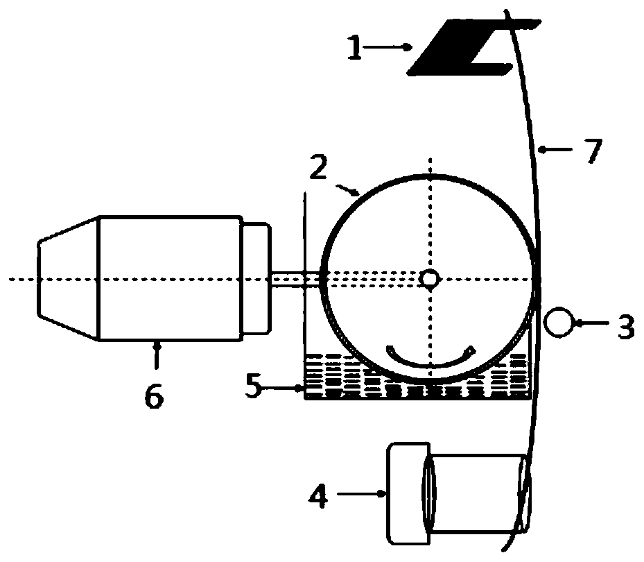 Preparation device and method for on-line dyeing color dot yarn of cellulose fiber cheese