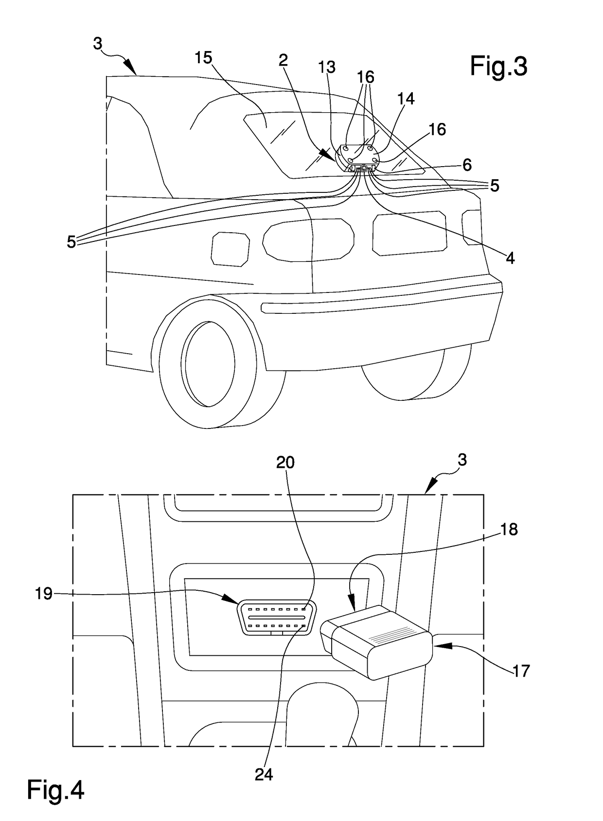 Driving assistance system of motor vehicles