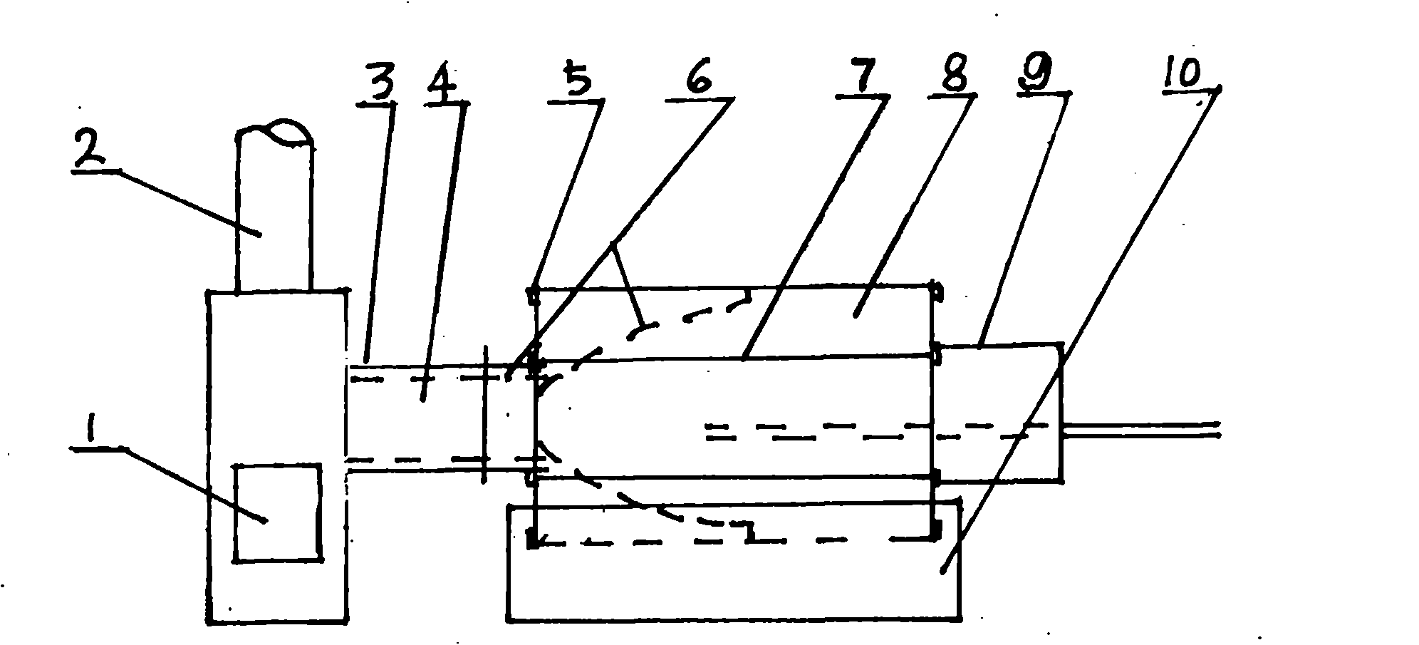 Internal combustion type wastewater treatment device with automatic temperature control rotating speed device