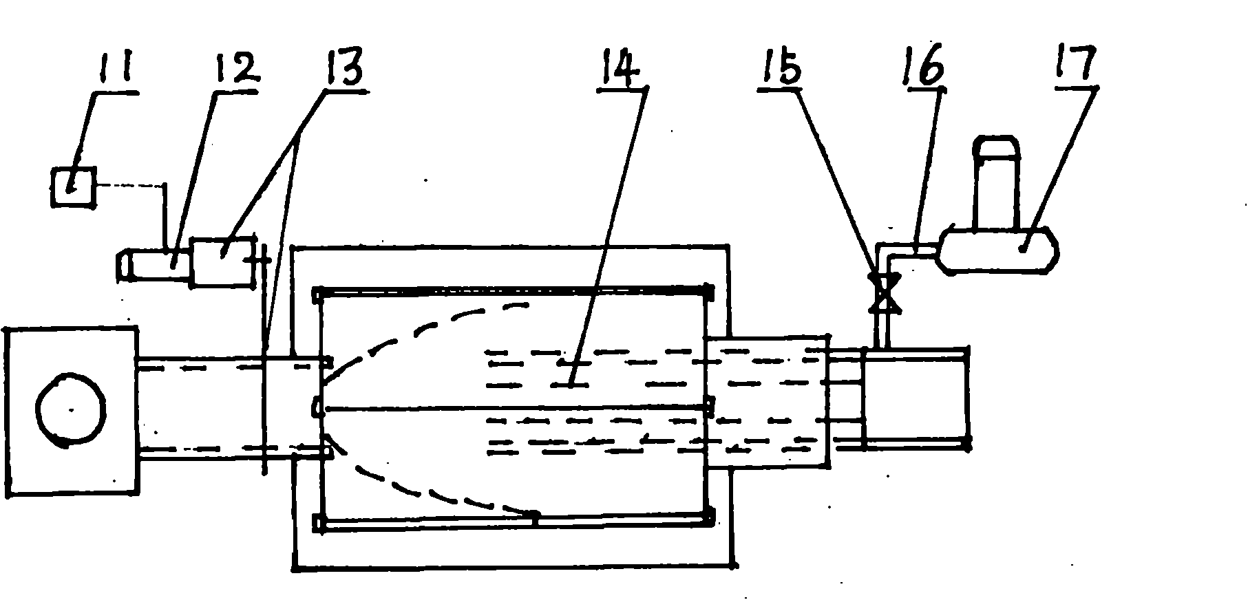 Internal combustion type wastewater treatment device with automatic temperature control rotating speed device