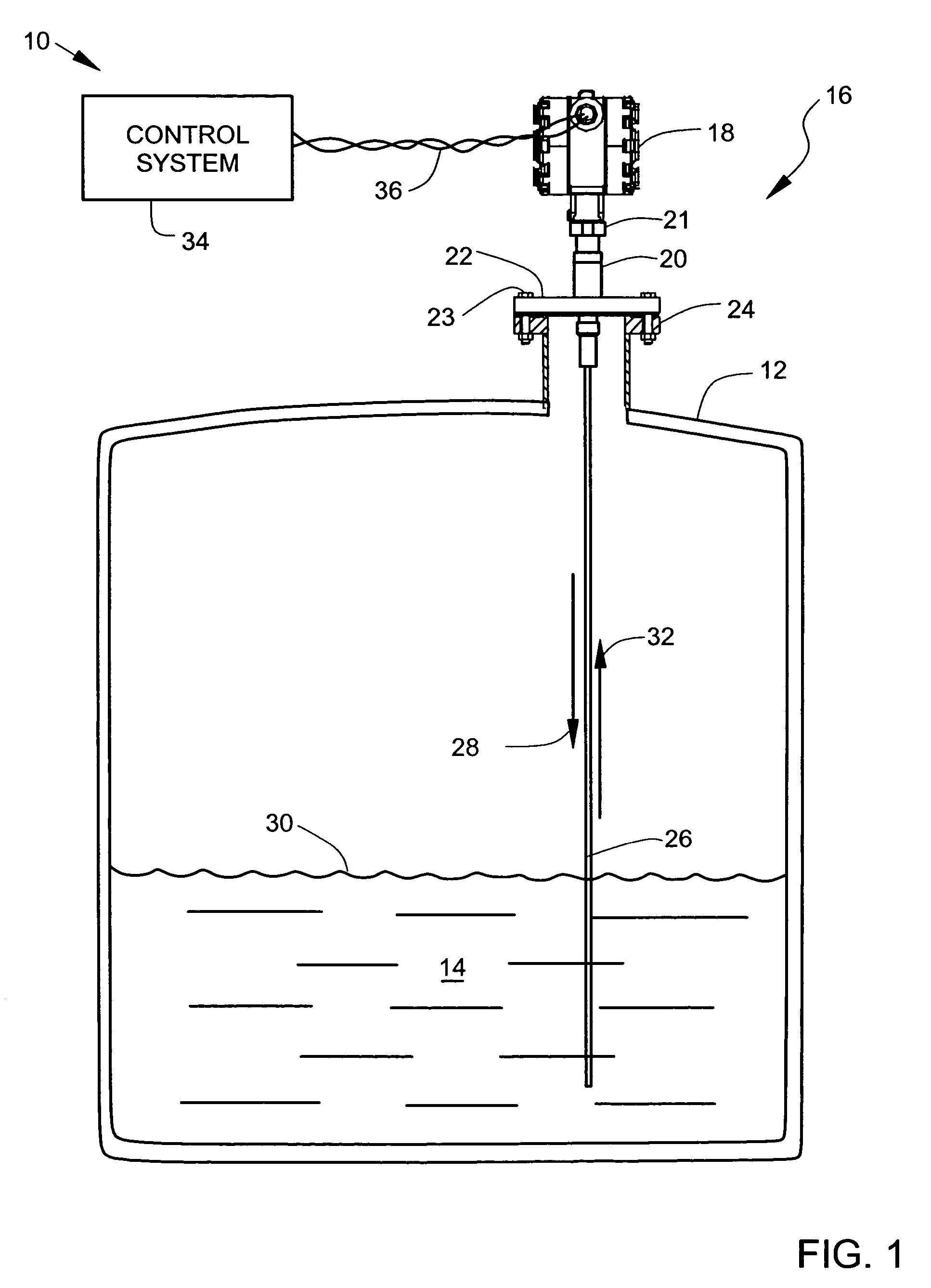 Tank seal for guided wave radar level measurement