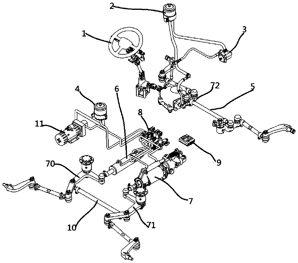 A steering return locking mechanism assembly and its steering system