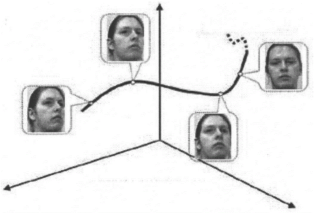 Method for establishing facial feature database in video image