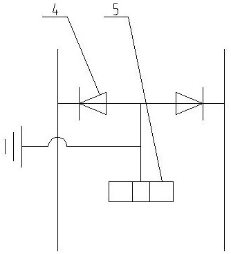 Power supply circuit for slip ring encoder of wind generating set
