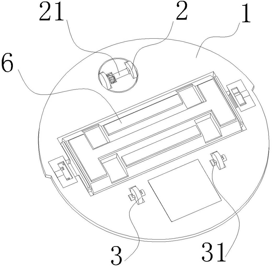 Self-regulating compaction rag of automatic floor mopping machine