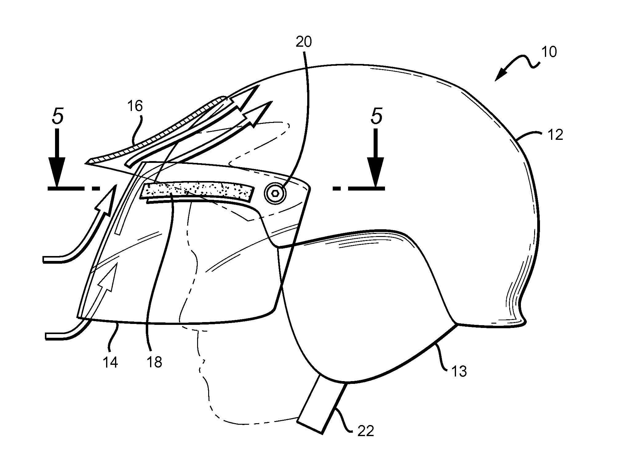 Ski helmet with adjustable face shield