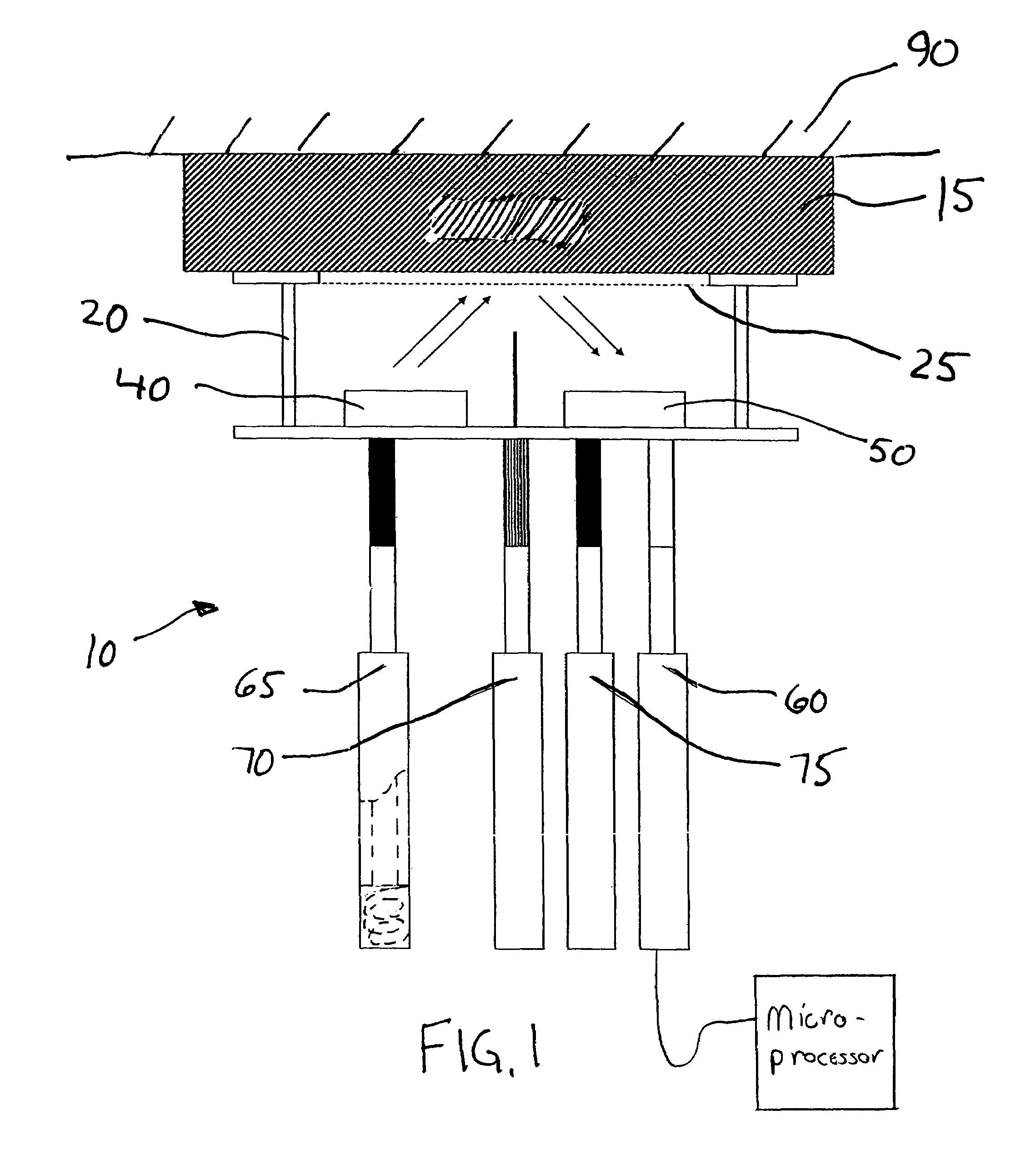 Method and apparatus for determining presence of a component in a printed circuit board