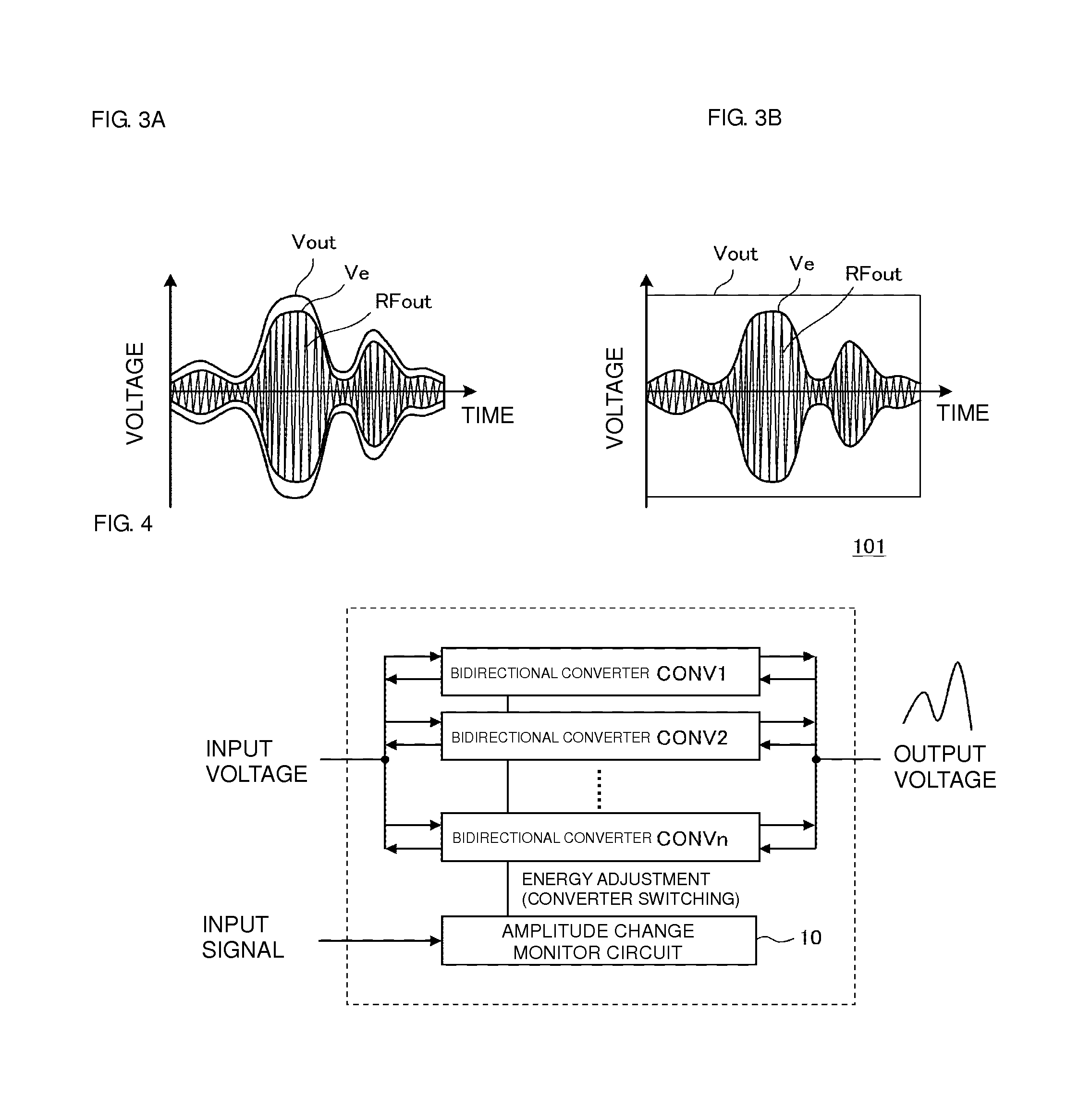 Power supply device for high frequency power amplification circuit and high frequency power amplification device