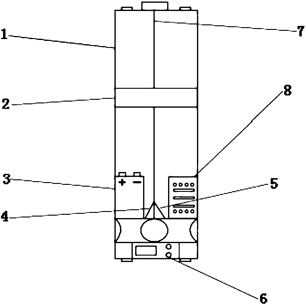 Exploring device for shaft or deep hole