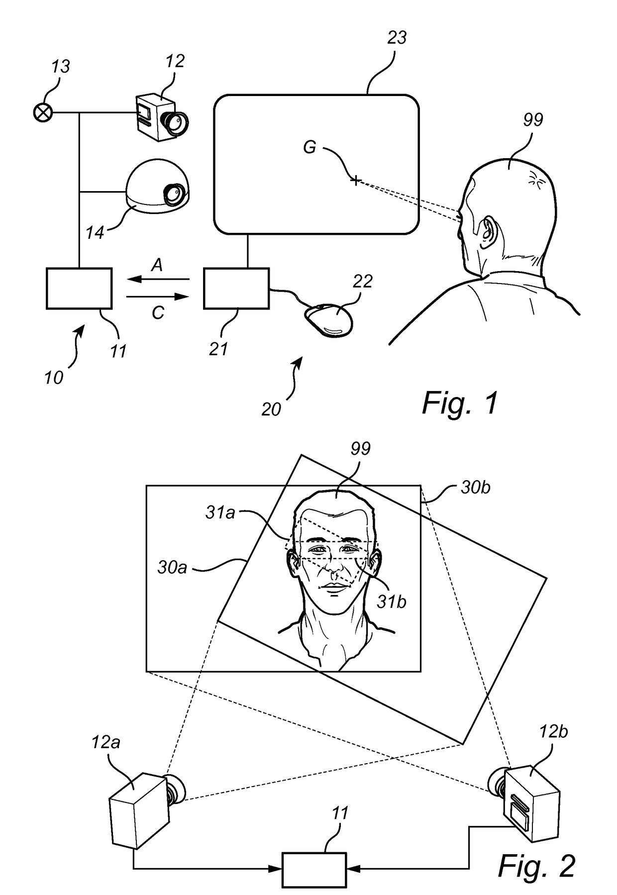 Fast wake-up in a gaze tracking system