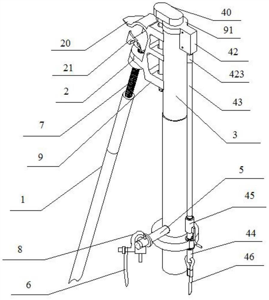 10 kV live-line work lap joint arc extinguishing device