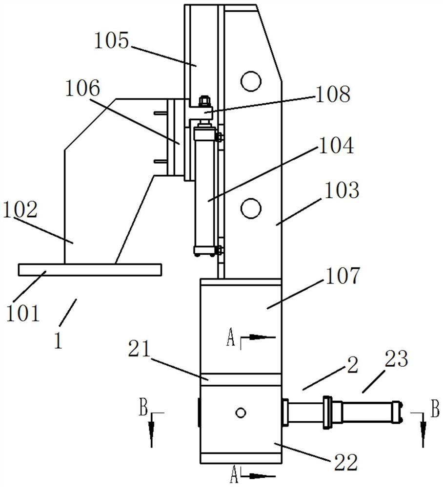 Rotatable pressing device