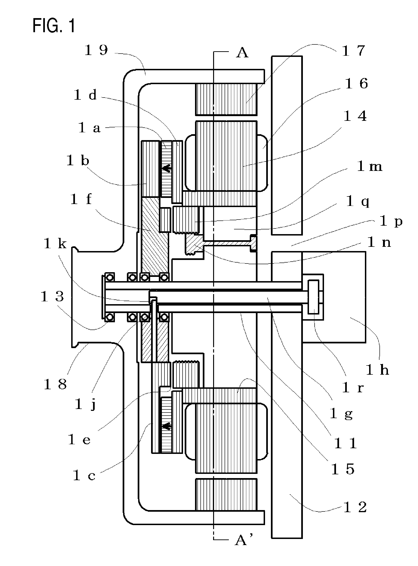 Field controllable rotating electric machine system with magnetic excitation part