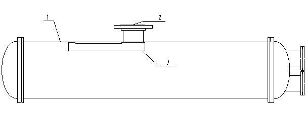 Flooded type evaporator structure