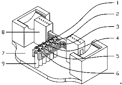 Dumbbell support device with good weight-adjusting convenience for use in dumbbells