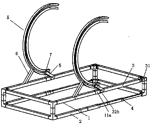 Spatial foldable mechanism and foldable vehicle