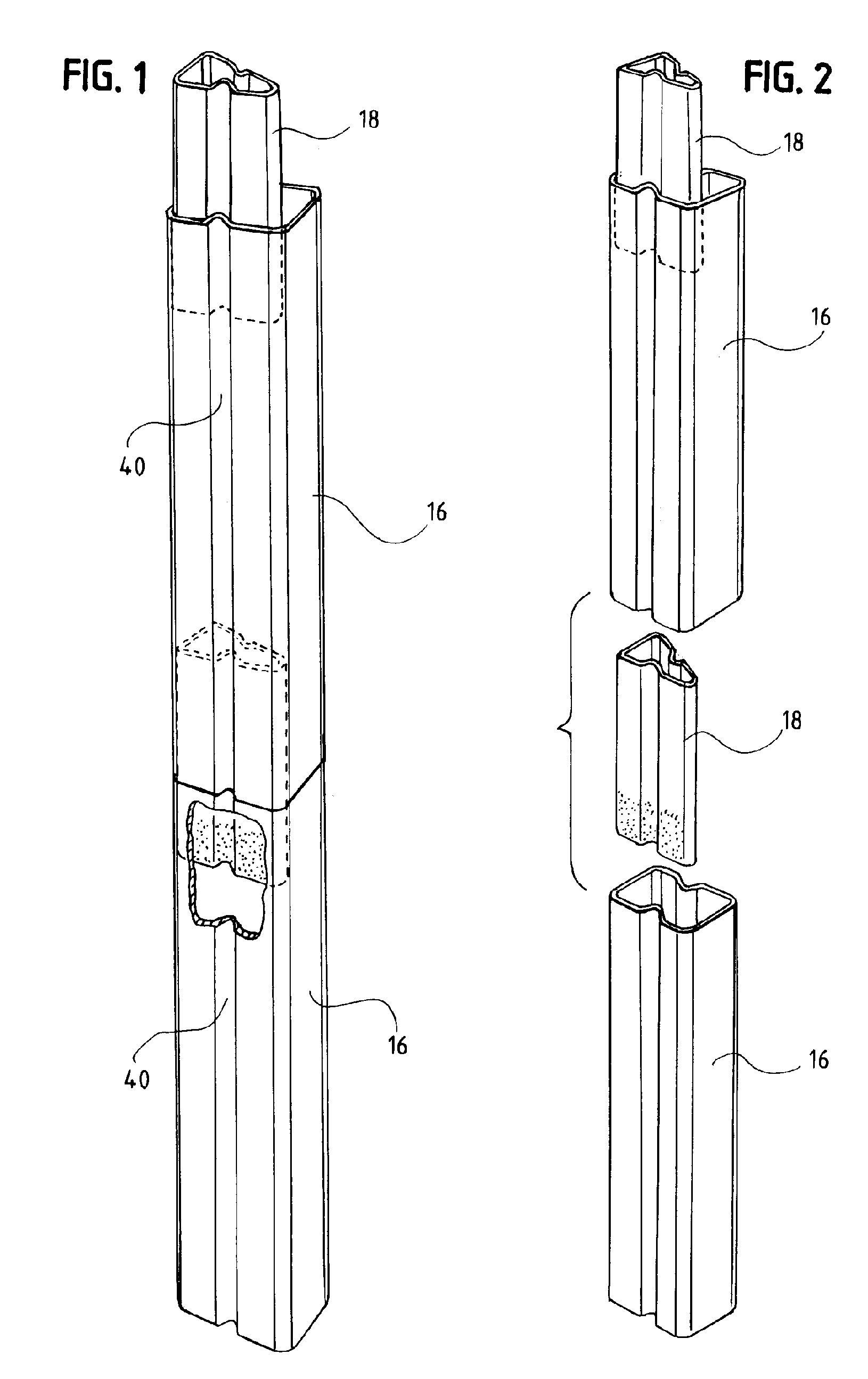 Post in post product packaging and display structure tray system