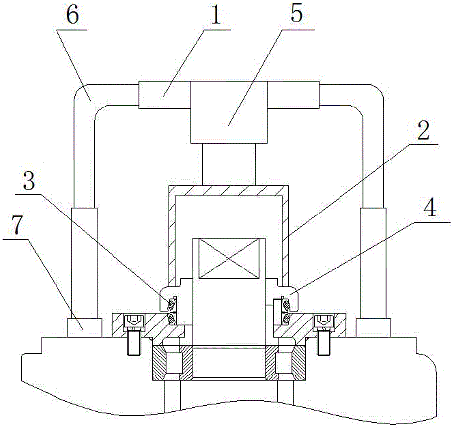 Device for eliminating mounting error of floating sealing ring