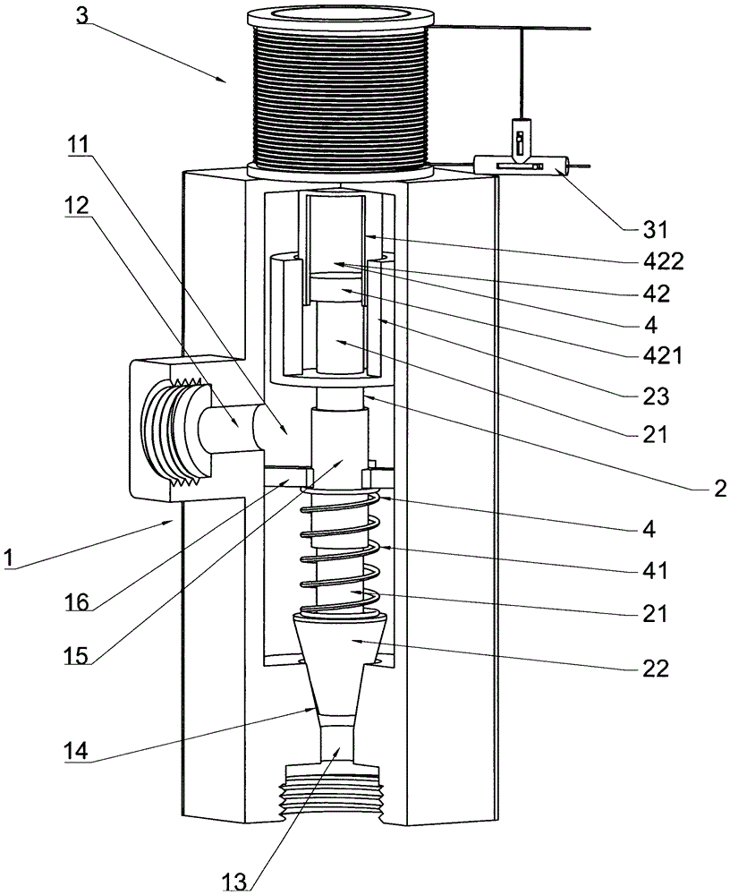 Solenoid valve with fluid flow regulation