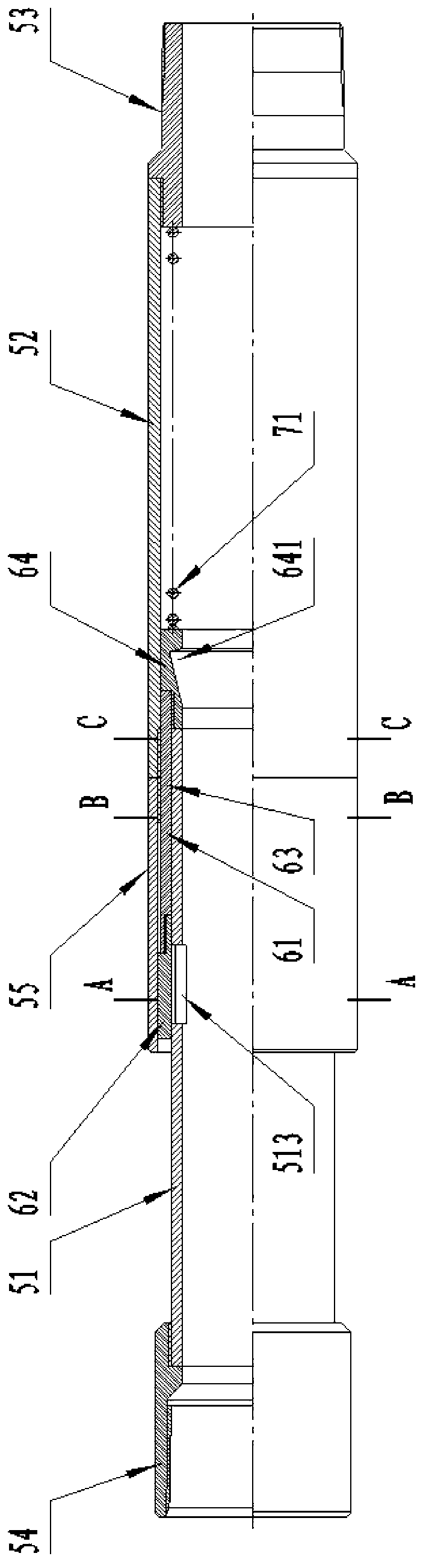 Horizontal well subsection gravel pack tool