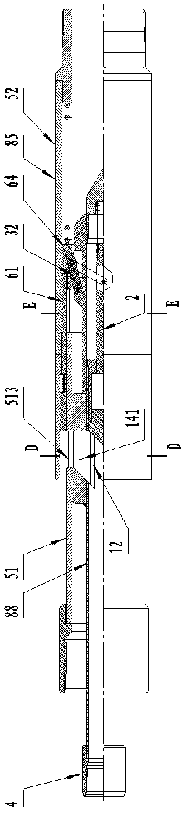 Horizontal well subsection gravel pack tool