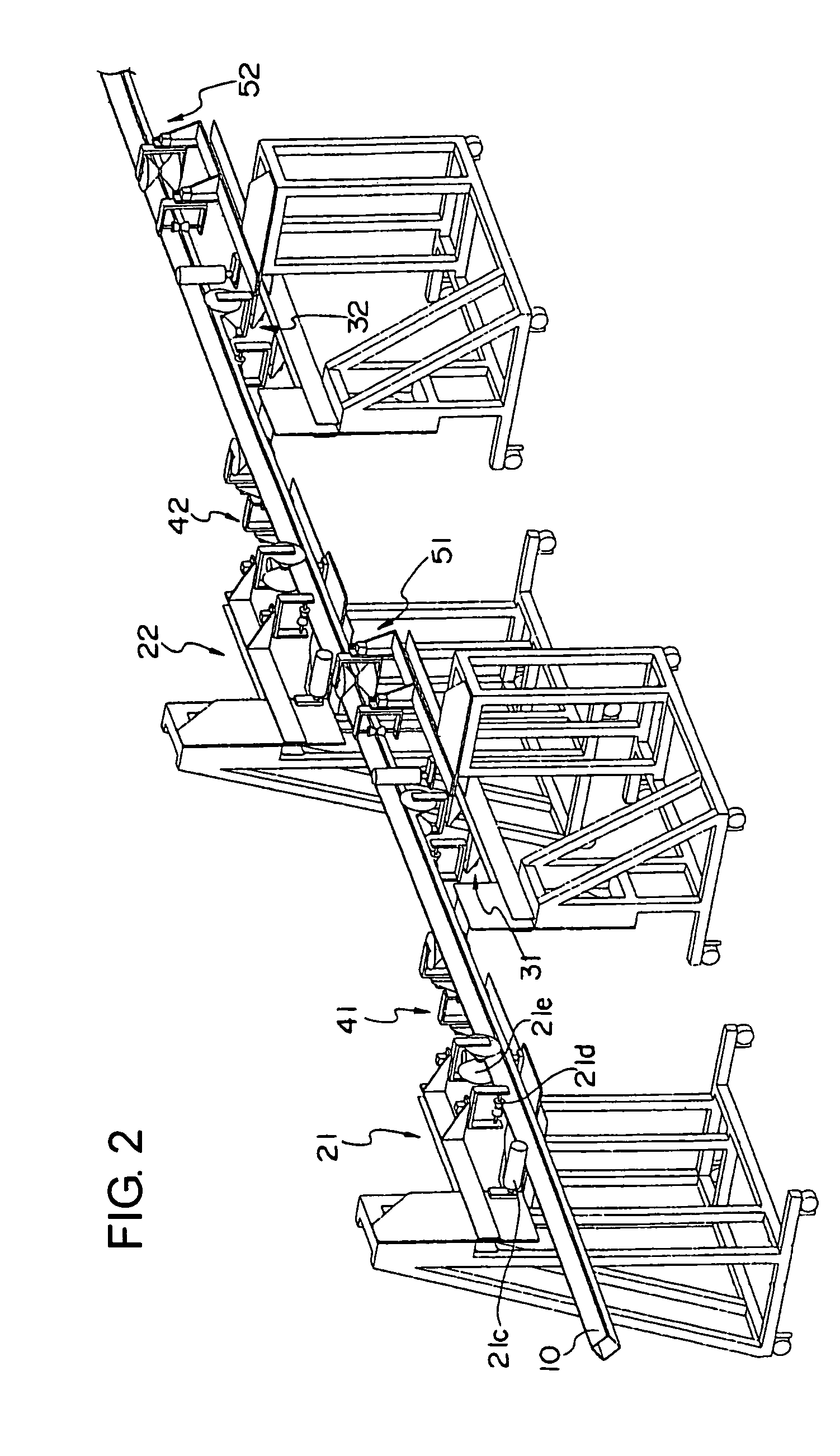 Apparatus for continuously forming FRP square pipe