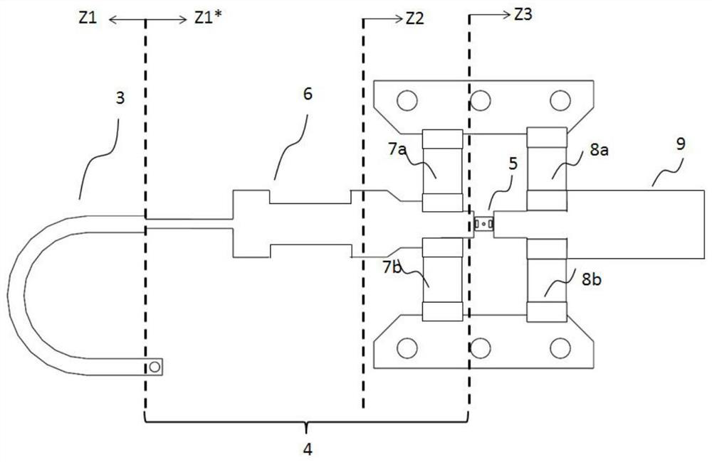 A waveguide detection unit with magnetic excitation coupling mechanism