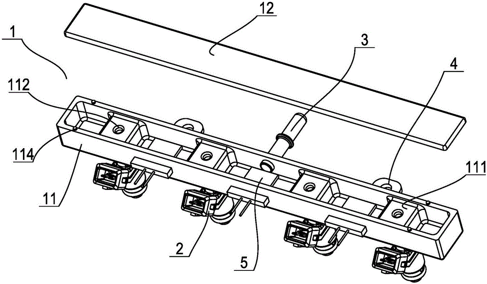 High-pressure oil rail assembly of engine