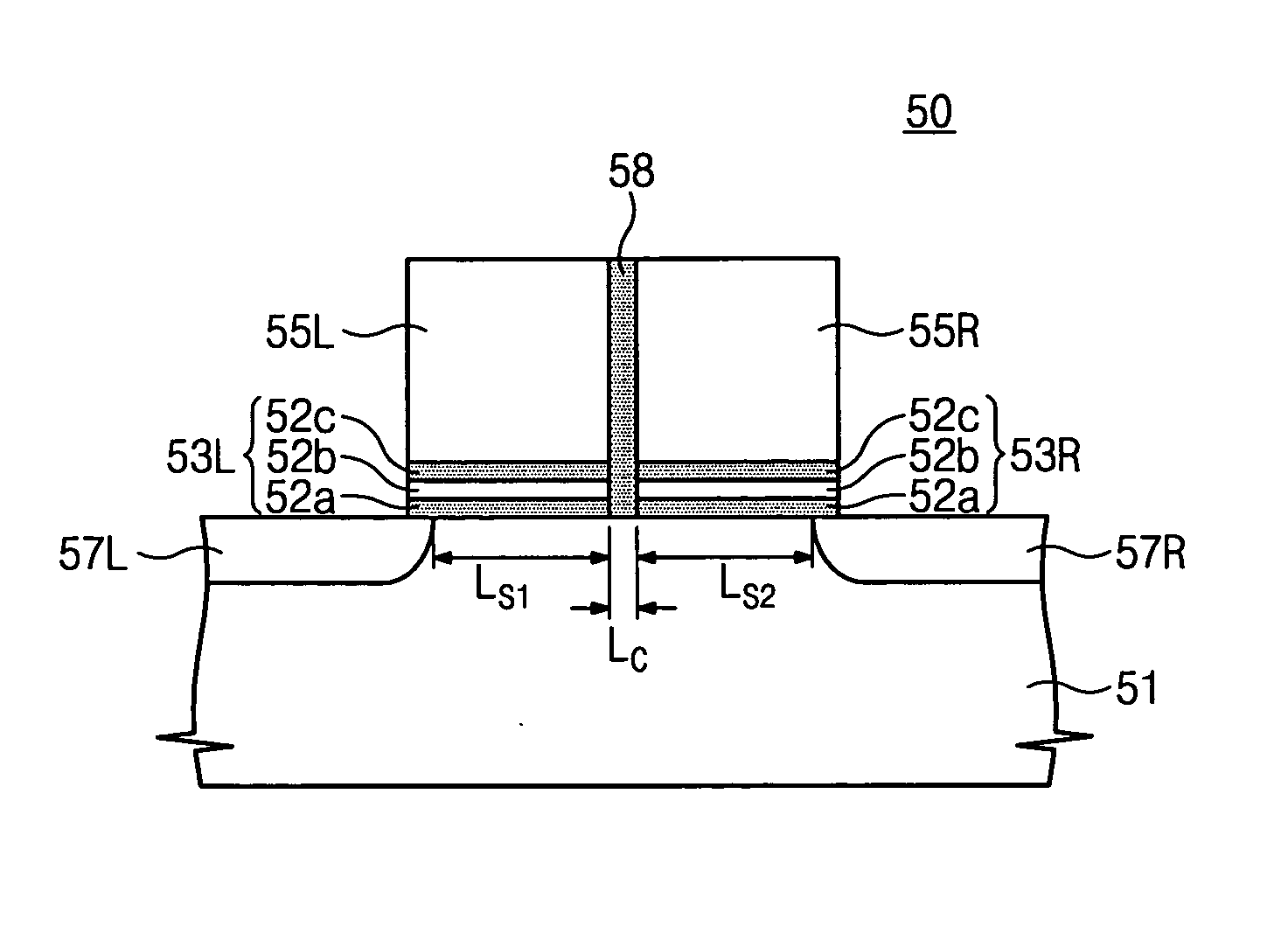 Two-bit non-volatile memory devices including independently-controllable gate electrodes and methods for fabricating the same