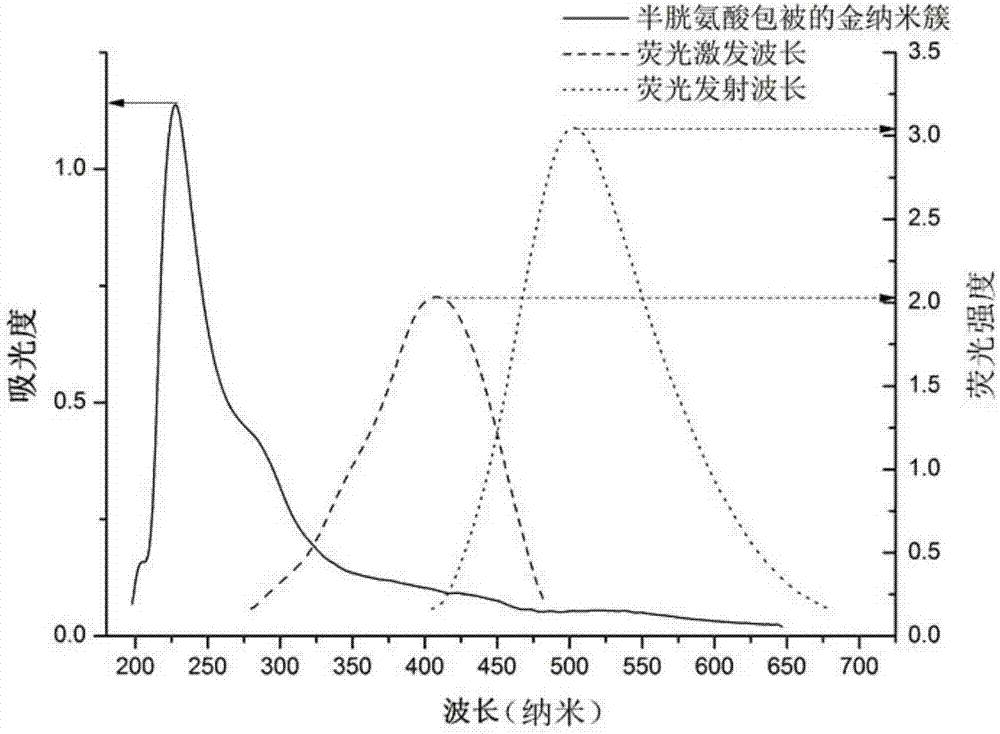 Method for selective sensitive mercury ion detection based on gold nano-cluster fluorescence ratio detection test strip