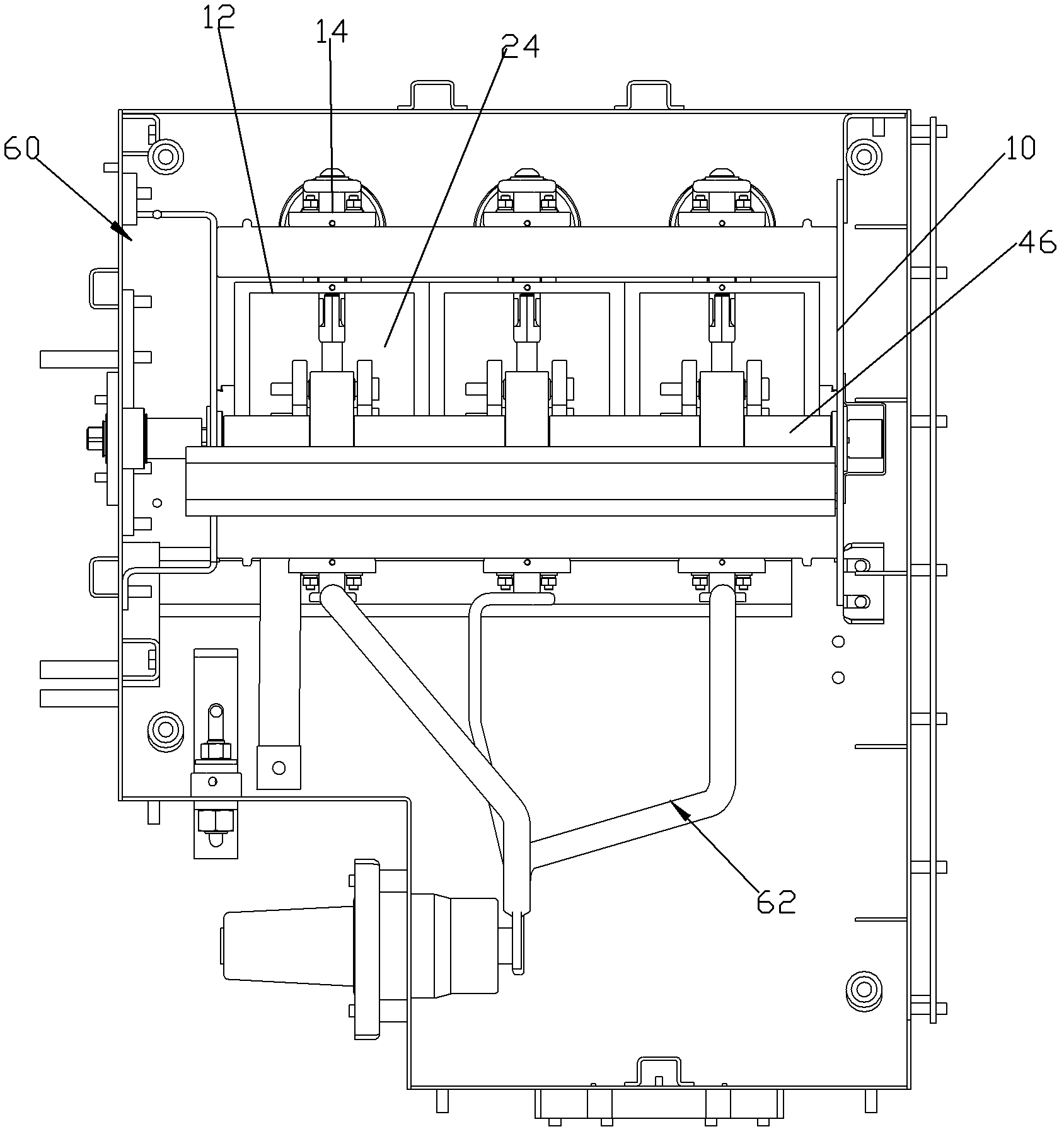 Arc-extinguishing load switch and switch equipment
