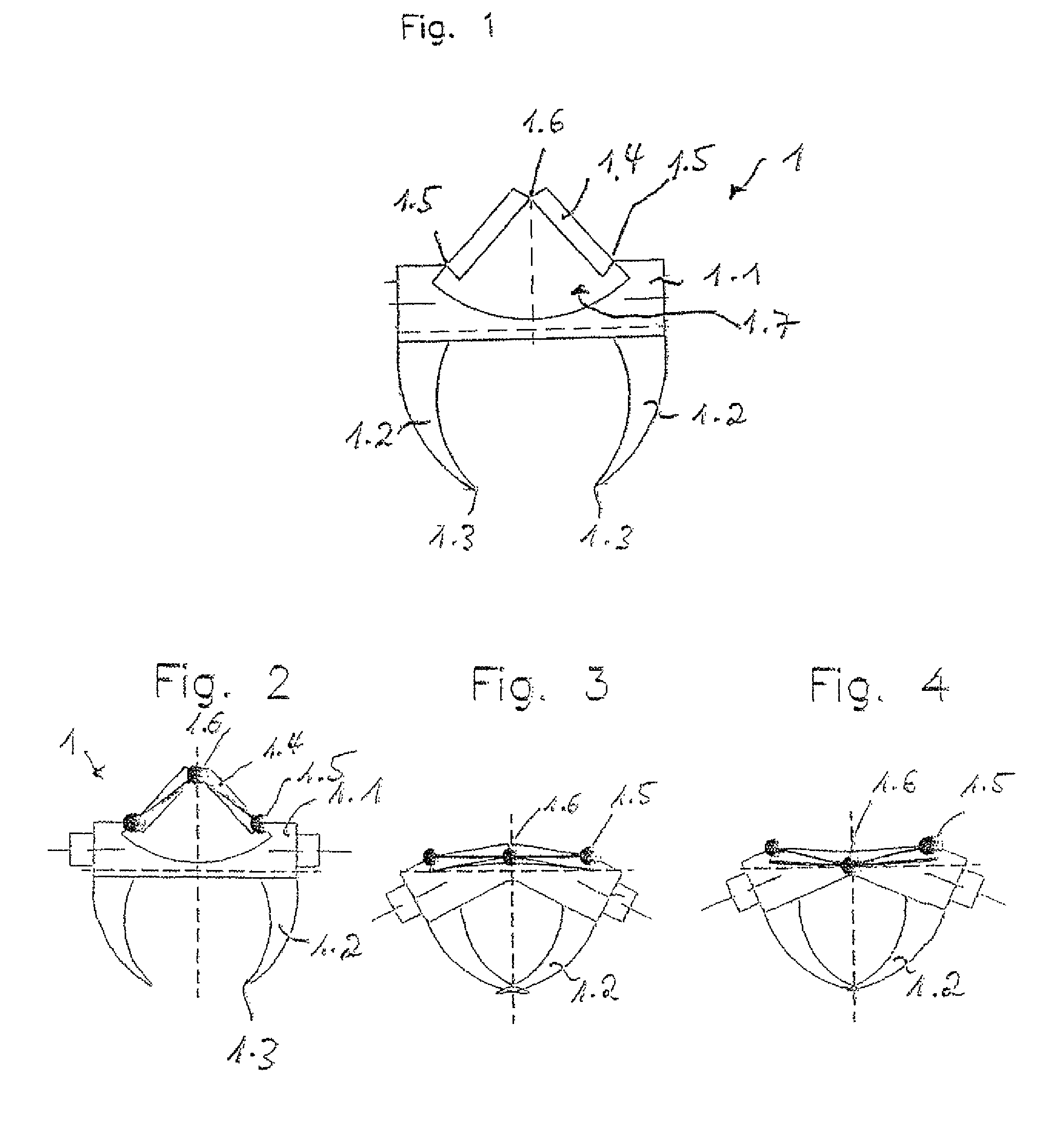Device and method for applying a medical lockable clip in a tissue area