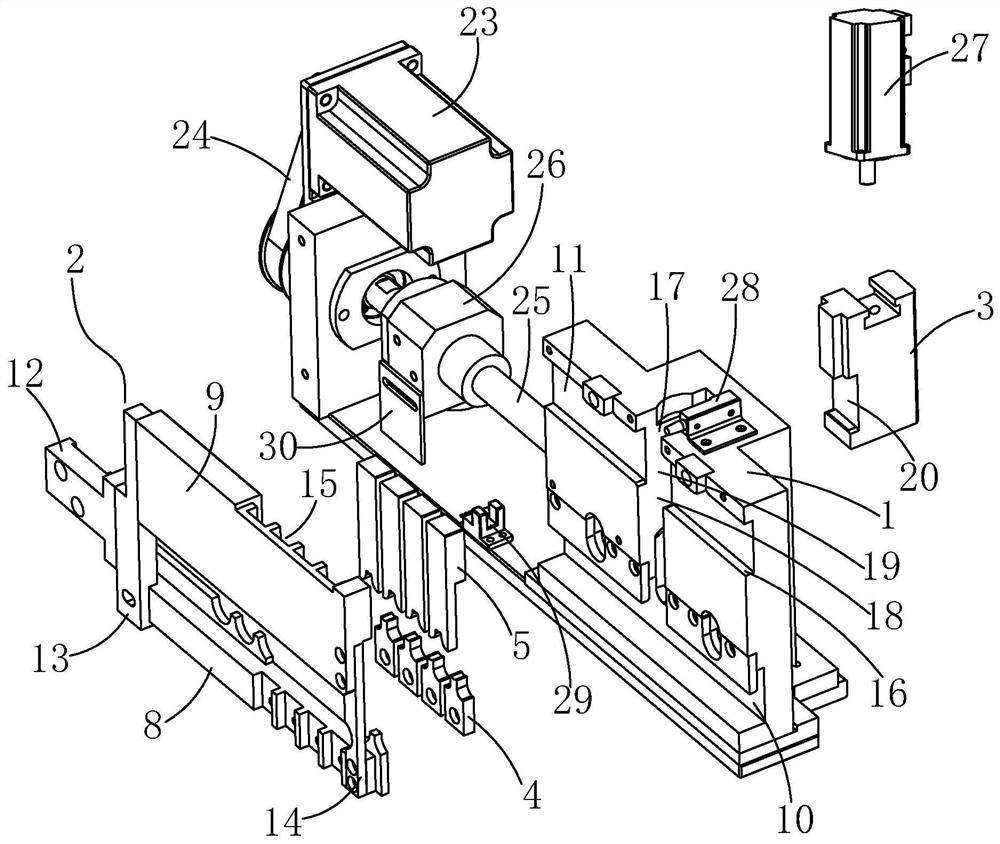 Cable terminal pressing mechanism