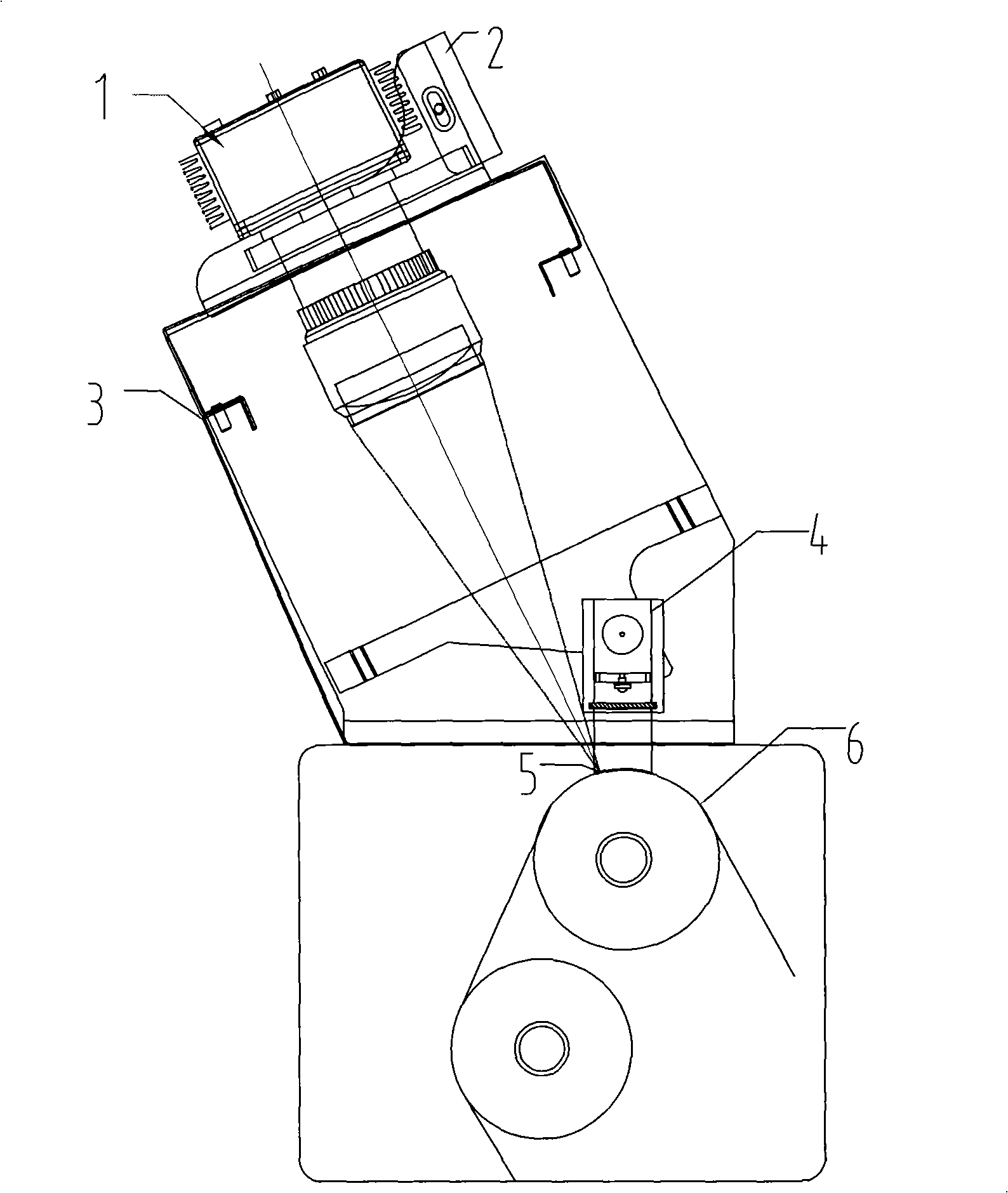 Laser printing quality checking system and method based on CCD image-forming