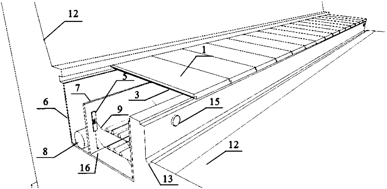 Waterproof-drainage, moistureproof and fireproof cable trench system for tunnel