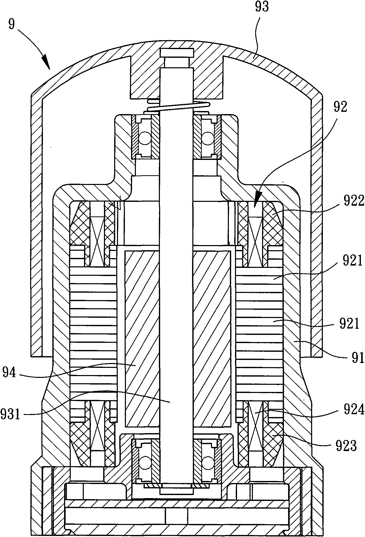 Brushless DC motor and stator thereof