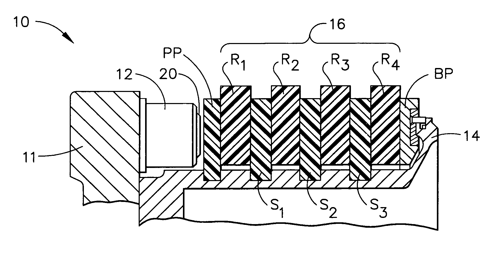 Method of increasing friction material utilization for carbon brakes