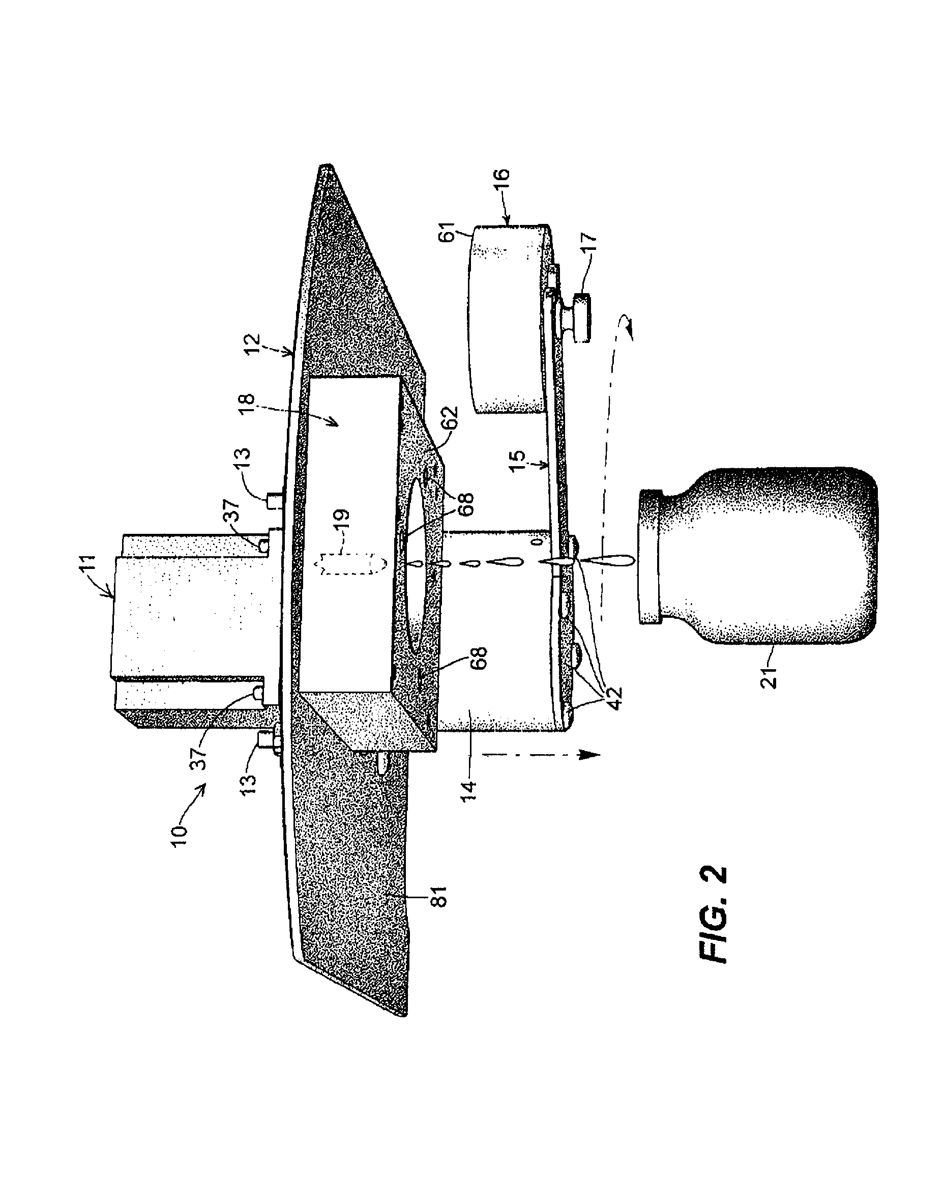 Articulated nozzle closure for fluid dispensers