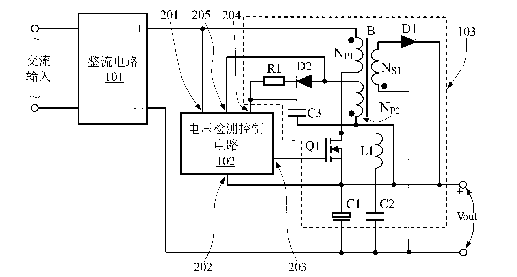 Control method of buck PFC (power factor correction)