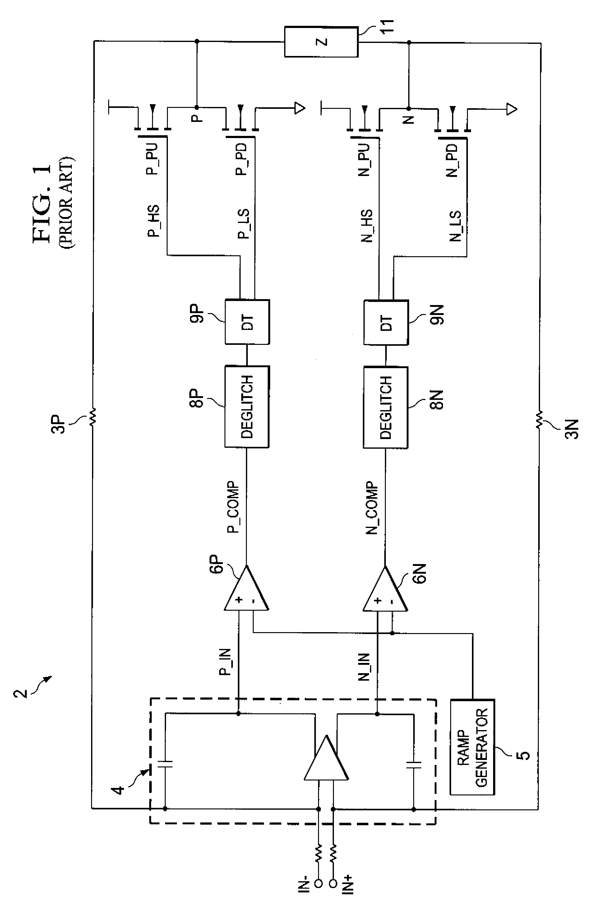Reduction of dead-time distortion in class d amplifiers